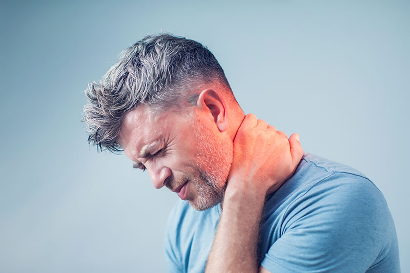 Most often, neck pain occurs in the muscles.